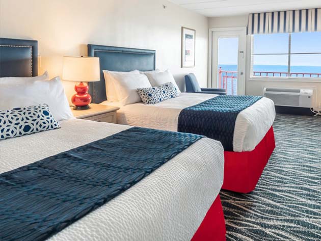 guest room with 2 queen beds